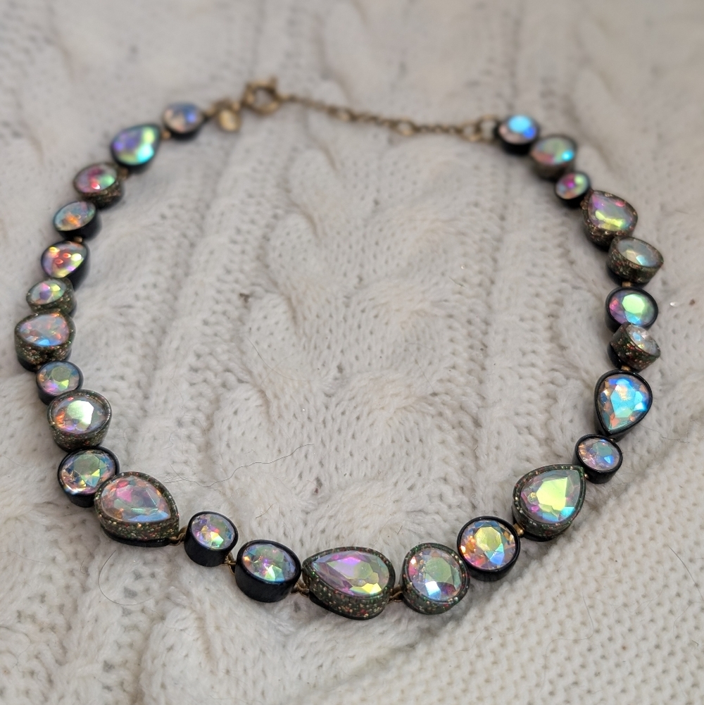 J.Crew Brulee Iridescent Sea Glass Necklace - Picture 5 of 10